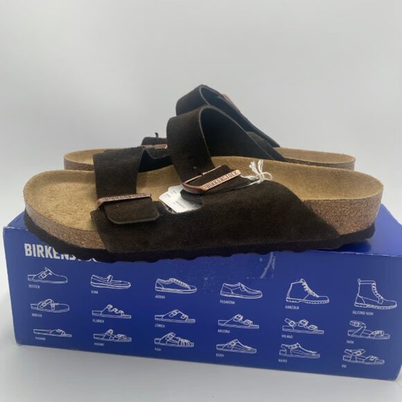 Birkenstock Arizona Bs Soft Footbed Mocca Suede 39 Reg L 8 M 6 - Picture 5 of 10